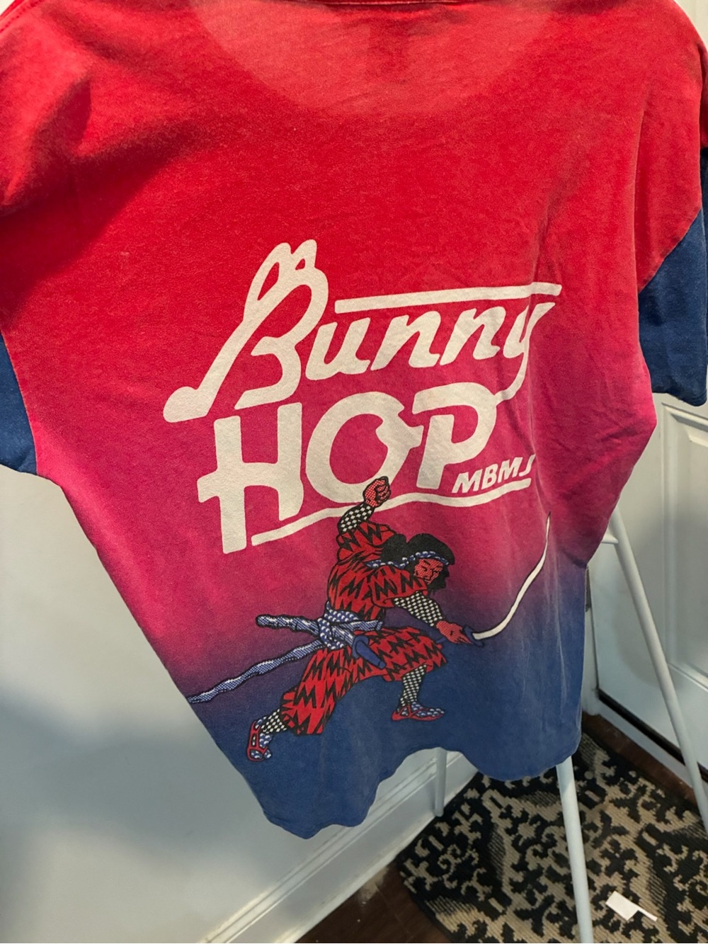 Marc Jacob’s Bunny Hop Graphic Tee — Red and Blue